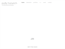 Tablet Screenshot of pollyhorwich.com